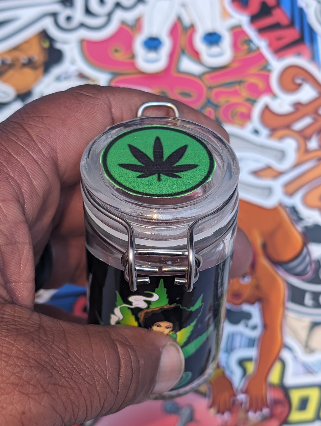 weed girl 420 stash jar regular