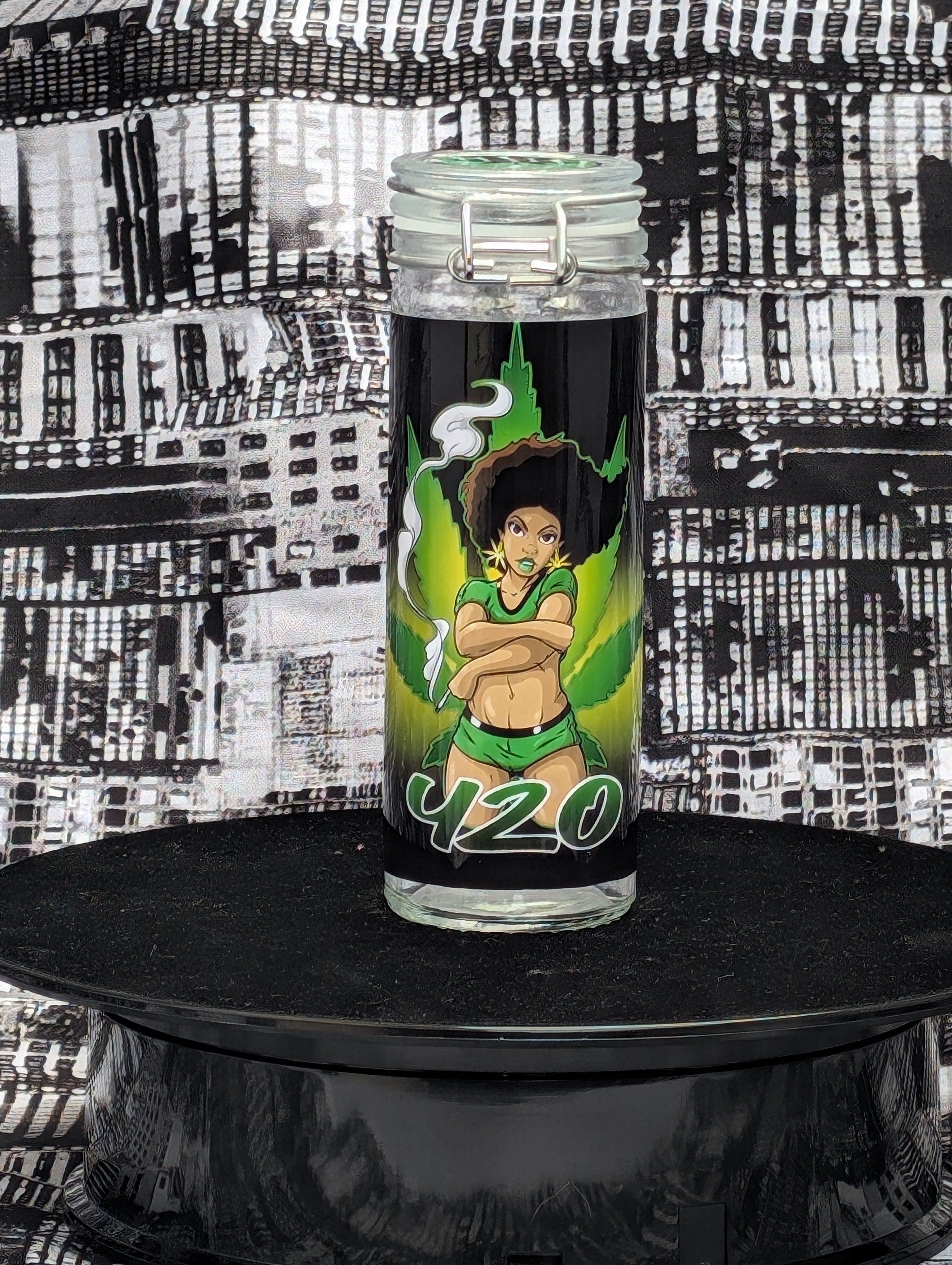 weed girl 420 stash jar large